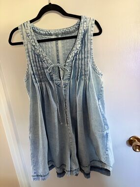 Denim romper size small
